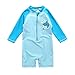 Vivafun Baby Boy Rash Guard Swimsuit UPF 40+ Sun Protective Sunsuit Light Blue