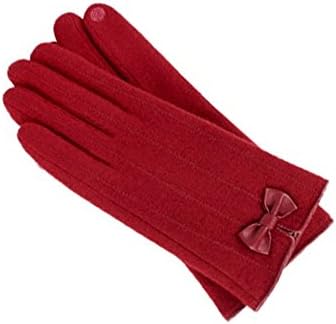 MOOK PLW1726 Women's Wool Micro Fiber TouchScreen Gloves Winter (Red)
