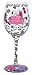 Enesco Mommy’s Time Out Artisan Painted Wine Glass, 1 Count (Pack of 1), Multi-color