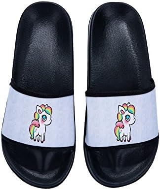 Wilbur Gold Boys Girls Unicorn,Non Slip Shower Shoes,Wash Room Bathroom Bedroom Swimming Indoor &amp; Outdoor Floor Slipper