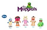 The Muppets - Pack 5 plush toy Quality super soft - Kermit the frog 22cm + Miss Piggy 20cm + Gonzo 19cm + Fozzie the bear 21cm + Animal 20cm