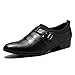 Seakee Men's Slip On Tuxedo Oxford Monk Strap Dress Shoes