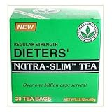 THREE BOXES of 30 tea bags Regular Strength Dieters' Nutra-Slim Tea Triple Leaves Brand