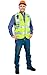 Pack of 2 Safety Vest Reflective Strips with Front Zipper 9 Pockets, Class 2 High Visibility Meets ANSI/ISEA Standards by Galashield (Large)