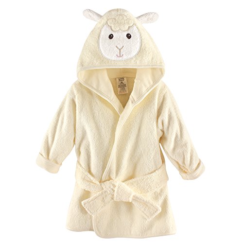 Luvable friends animal face hooded bath robe, lamb, 0-9…