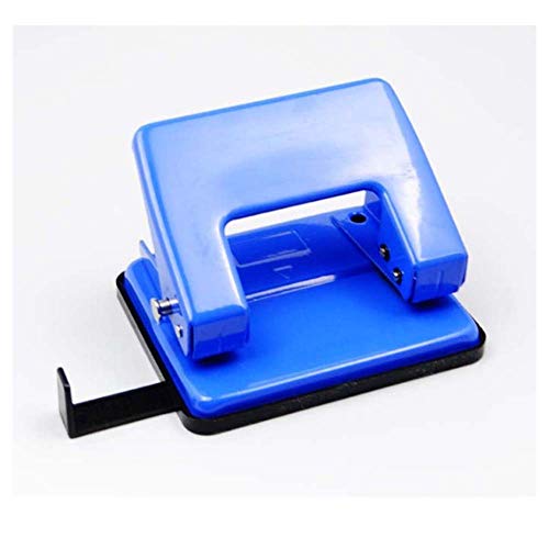 Hand Metal Two Hole Punch Squeeze 20 Sheet Heavy Duty Padded Handle Puncher for School, Home and Office
