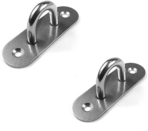 KASOU Suspension Ceiling Hooks Hammock Swing Hook 4-Inch Length Stainless Steel,1 Paires
