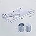 KINGSUPER Multifunctional Wall Mount Bathroom Organizer Collection Storage Bathroom Storage Rack Hair Dryer Holder Toothbrush Storage