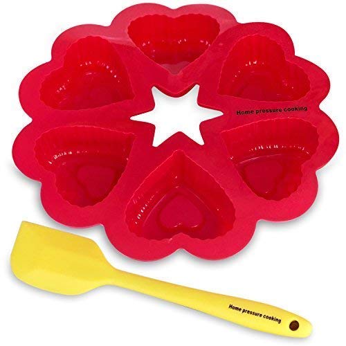 Silicone Pressure Cooker And Oven Heart Bite,Cupcake,Muffin,Pancake Molds - Thumbnail 6