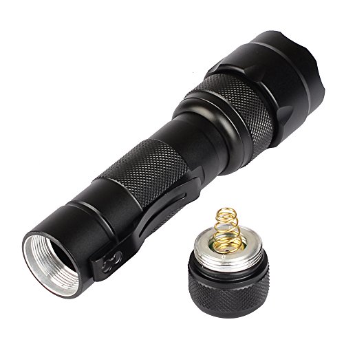 WindFire Wf-502b Cree Xm-l2 T6 LED 1000 Lumens 1 Mode Tactical Flashlight with Pressure Tail Switch, Rail Barrel Mount ,18650 Rechargeable Batteries and AC Charger A Completed Hunting set
