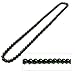 Accents Kingdom Men's Magnetic Hematite Therapy & Healing Stone with Round Beads Necklace, 24