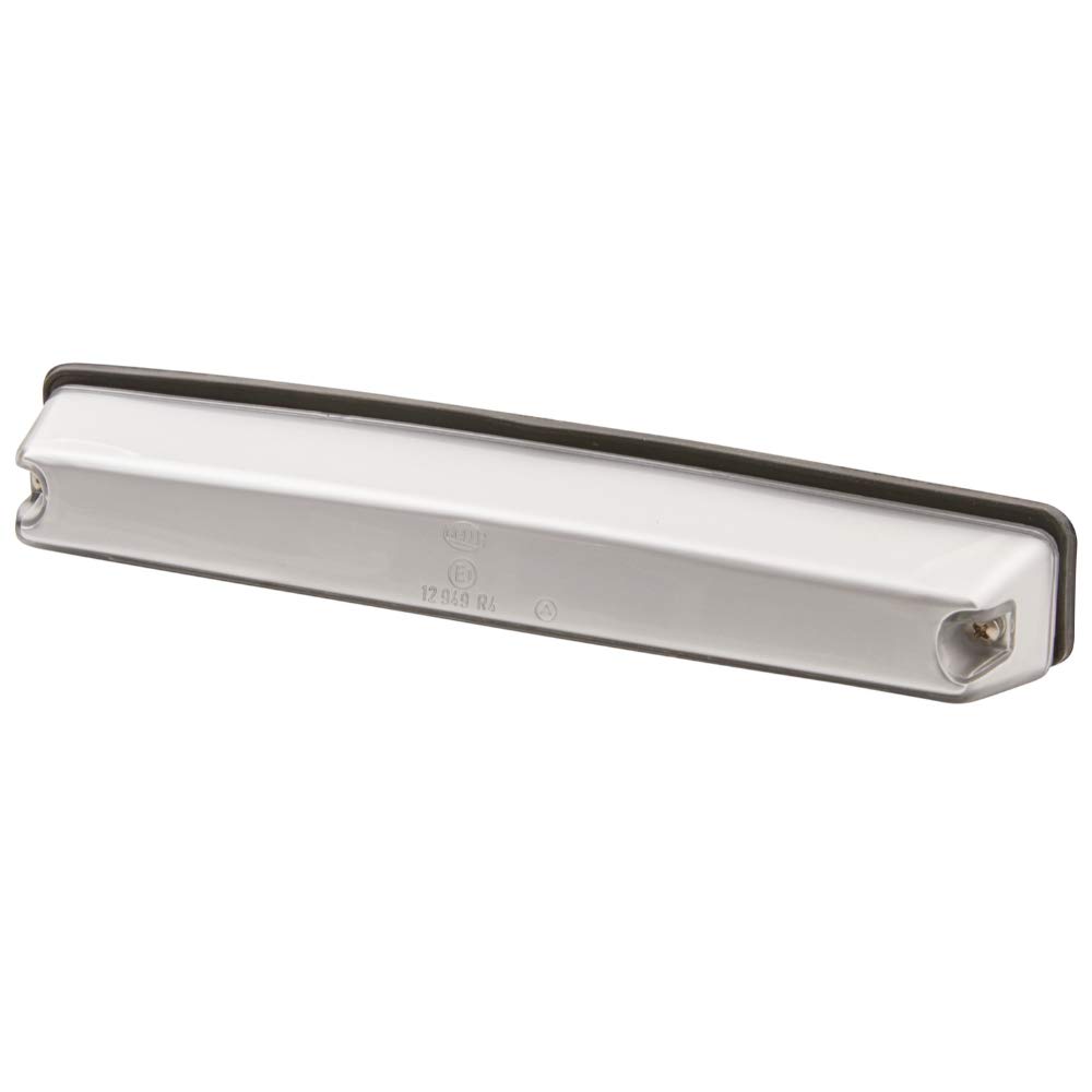 HELLA 2KA 001 610-001 Licence Plate Light - Halogen - 12V - mounting/Screw Connection - Lens Colour: Crystal clear - left/right/Outer - Quantity: 1