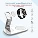 Seneo 2 in 1 iWatch Charging Stand for iWatch Series 4/3/2/1(38mm and 42mm), Qi Fast Wireless Charger Charging Compatible with iPhone Xs/XS Max/XR/X/8/8 Plus (No iWatch Charger)