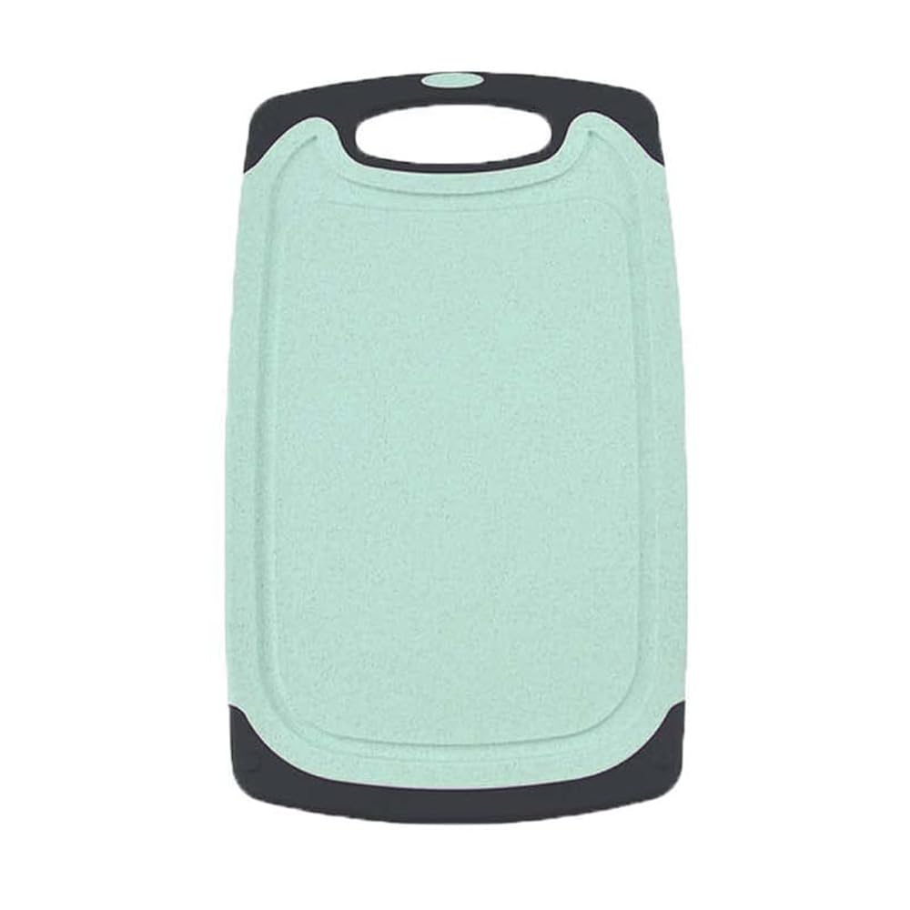 Selecto Bake Chopping Board BPA Free Kitchen Thick Plastic Cutting Boards, Non-Slip Feet and Deep Drip Juice Groove, Hanging Hole, Large Chopping Boards for Fruits, Vegetables, Meats (Green)