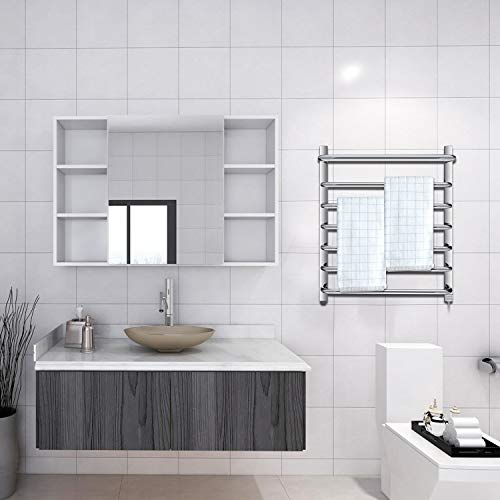 Homeleader Stainless Steel Towel Warmer, 9 Bars Heated Towel Rack and