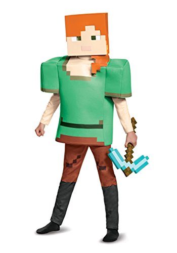 Disguise Alex Deluxe Minecraft Costume, Multicolor, Large (10-12)