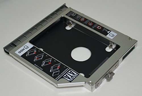 Deyoung 2nd HDD SSD Hard Drive Caddy for HP Elitebook 8460p 8460w 8470p 8470w with Faceplate / Bezel and Mounting Bracket