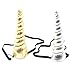 Shiny Unicorn Horn Glitter Elastic Headband Spiral Unicorn Horn Halloween Cosplay (dd058)