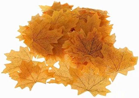 100 Autumn/Maple Silk Leaves Multi Coloured/Wedding/Decoration
