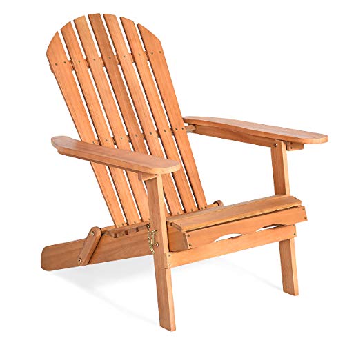 Giantex-Adirondack-Chair-Wooden-and-Foldable-Outdoor-Lounger-Chair-in-Adult-SizePerfect-for-Patio-Garden-Deck-Natural-Burlywood-Finish-34X28X3551 Giantex Adirondack Chair Wooden and Foldable Outdoor Lounger Chair in Adult-Size,Perfect for Patio Garden Deck, Natural…