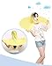 Wantis Magical Rain Coat Artifact UFO Umbrella Hands Free Charming Costum Yellow (1.55-1.8M(height))