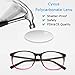 Cyxus Blue Light Blocking Glasses Women Men Computer Gaming Square Glasses UV400 Protection Anti Eyestrain T47