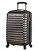 LUCAS Treadlight 20 Inch Carry On Luggage Collection -Expandable Scratch Resistant (ABS + PC) Hardside Suitcase- Lightweight Durable Checked Bag With 4-Rolling Spinner Wheels (20in, Tread Charcoal)