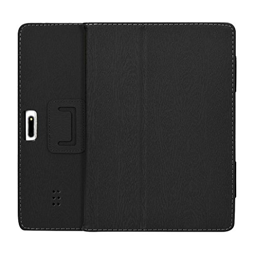 Mchoice Universal Folio Leather Stand Cover Case For 10 10.1 Inch Android Tablet PC (Black)