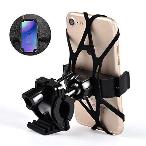 ＬＥＤ　ＬＥＡＤＥＲ Bike Mount,Universal Cell Phone Bicycle Rack Handlebar & Motorcycle Holder Cradle Compatible with iPhone X 8 8 Pus 7 7 Plus 6S Plus 5S,Samsung Galaxy S3 S4 S5 S6 S7 Note 3/4/5,Nexus,HTC,LG