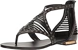 Aldo Women's Xenna Flat Sandal, Black Synthetic, 6.5 B US