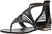 Aldo Women's Xenna Flat Sandal, Black Synthetic, 6.5 B US