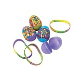 Fun Express - Religious Stained Glass Easter Eggs for Easter - Party Supplies - Containers & Boxes - Plastic Containers - Easter - 12 Pieces
