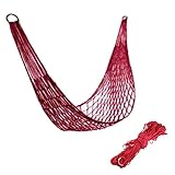 Voberry® Portable Nylon Parachute Outdoor Net Bed Double Camping Hammock Random Color