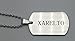 JGFinds XARELTO Medical Alert Engraved Dog Tag with 22 Chain - All Stainless Steel