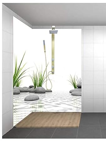 Baumarkt Alu-Verbundplatte, 1 Platte mit 90 x 200cm Steine Gras