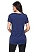 Astylish Women Sexy Cold Shoulder Cut Out Blouse Casual T Shirt Tops Blue Small