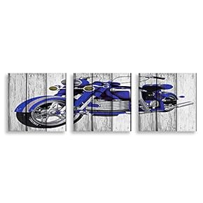 Vehicle on Vintage Wood Background Home Artwork for...