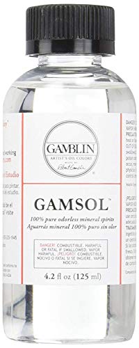Gamblin Gamsol Odorless Mineral Spirits Bottle, 4.2oz (Limited Edition)