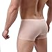YiZYiF Men's Ice Silk Boxer Shorts Ultra Thin Transparent Bikini Soft Swimming Briefs Nude XX-Large