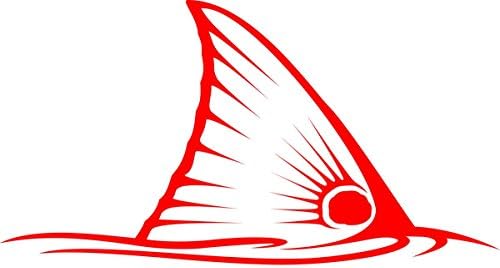 Skiff Life Tailing Redfish Car Decal, Red Tail Only Redfish Stickers