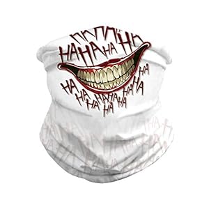 KKmoon Motorsjaal, hoofddeksel, winddicht, integraalafdekking, 3D-print, zonwerend, stofdeksel, voor heren en dames