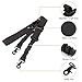 AIRSSON 2 Points Rifle Gun Sling Airsoft Traditional Adjustable Slings Cord Shoulder Strap for Outdoor Hunting Nylon (Black)