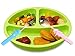 Silicone Plates - MMTX Silicone Divided Toddler Plate - 3pcs Cute Nonslip Plates Dishes Bowles for Babies Toddlers Kids Safe Use in Dishwasher Microwave and Oven