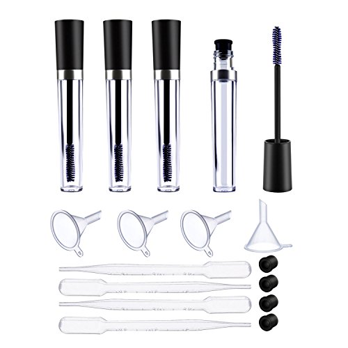 Aboat 8ml Empty Mascara Tube with Eyelash Wand, Rubber 