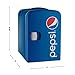 Gourmia GMF660 Pepsi Thermoelectric Mini Fridge Cooler and Warmer - 4 Liter/ 6 Can - For Home,Office, Car, Dorm or Boat - Compact & Portable - AC & DC Power Cords - Blue