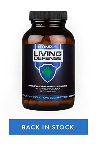 Living Defense - Cleanse the Body of Harmful Organisms. Dietary Supplement in 120 Capsules.
