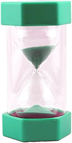 Sturdy Durable hourglass for Kids VEOLEY 20 minute Large Security sandglass/sand clock/hourglass 20 minute sand timer- Green
