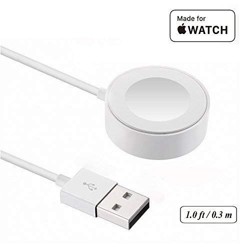 IQIYI [ Apple MFi Certified ] Apple Watch Charger,Magnetic Charging Cable for Apple Watch 38mm & 42mm - 0.3 Meter / 1.0ft