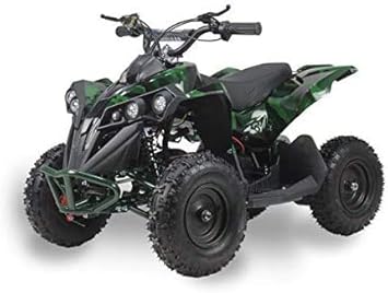 Download Amazon Com Syx Moto 800w 36v Bruiser Kids Mini Atv Dirt Quad Electric Four Wheeled Off Road Vehicle 5 7 5 12 5mph With Reversing Switch 45 28 28 Green Camo Automotive