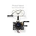 Eachine TX02 Super Mini AIO 5.8G 40CH 200mW VTX 600TVL 1/4 Cmos FPV Camera for Indoor FPV Drone Like Blade Inductrix Tiny Whoops (Free ARRIS Battery Straps)
